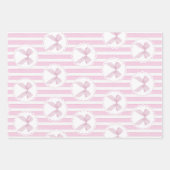 Love Shack Baby Blush Pink Coquette Bow Floral Inpakpapier Vel (Voorkant 2)