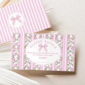 Love Shack Baby Bow Diaper raffle ticket Informatiekaartje