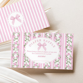 Love Shack Baby Bow Diaper raffle ticket Informatiekaartje