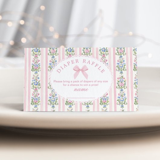 Love Shack Baby Bow Luier verloot ticket Informatiekaartje