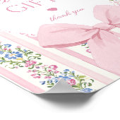 Love Shack Baby Cards and gifts Floral Bow Poster (Hoek)