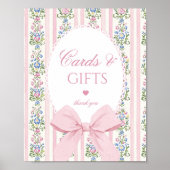 Love Shack Baby Cards and gifts Floral Bow Poster (Voorkant)