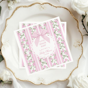 Love Shack Baby Coquette Blush Boog Baby Shower Servet