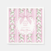Love Shack Baby Coquette Blush Bow Baby Shower Servet (Voorkant)