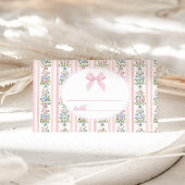 Love Shack Baby Coquette Boog Bloemen plaatskaart Kaart