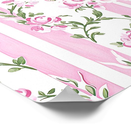 Love Shack Baby Coquette Bow Baby Shower Welcome Poster (Hoek)