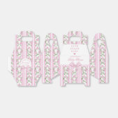 Love Shack Baby Coquette Bow Floral Baby Shower Bedankdoosjes (Uitgevouwen)