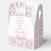 Love Shack Baby Coquette Bow Floral Baby Shower Bedankdoosjes (Geopend)