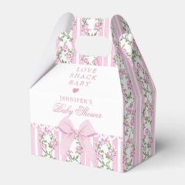 Love Shack Baby Coquette Bow Floral Baby Shower Bedankdoosjes