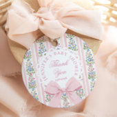 Love Shack Baby Coquette Pink Bow Bedankt Bedankjes Labels