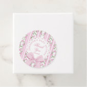 Love Shack Baby Coquette Pink Bow Thank you Bedankjes Labels (In situ)