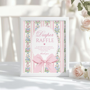 Love Shack Baby Luierverloting Coquette Bow Poster
