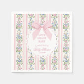 Love Shack Baby Pink Bow Roos Baby shower Servet (Voorkant)