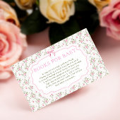 Love Shack  Baby shower boeken voor Baby Informatiekaartje