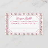 Love Shack Baby shower Luier Raffle Tickets Informatiekaartje (Voorkant)