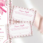 Love Shack Baby shower Luier Raffle Tickets Informatiekaartje