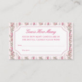 Love Shack Baby shower Raad hoeveel spel Informatiekaartje (Voorkant)