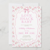 Love Shack Baby shower Uitnodiging (Voorkant)