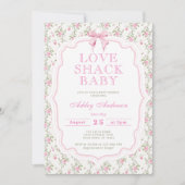 Love Shack Baby shower Uitnodiging (Voorkant)