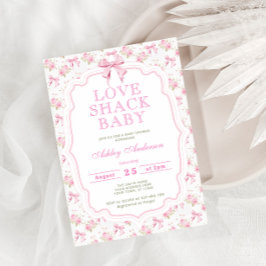 Love Shack Baby shower Uitnodiging