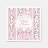 Love Shack Coquette Blush Pink Bow Baby Shower Servet (Voorkant)