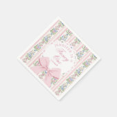 Love Shack Fancy One Coquette Bow 1st Birthday Servet (Hoek)