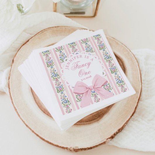 Love Shack Fancy One Coquette Bow 1st Birthday Servet