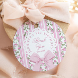 Love Shack Fancy One Floral Coquette Boog Verjaard Bedankjes Labels