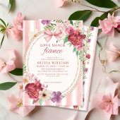 Love Shack Fancy  roze floral vrijgezellenfeest Kaart