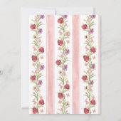 Love Shack Fancy roze floral vrijgezellenfeest Kaart (Achterkant)