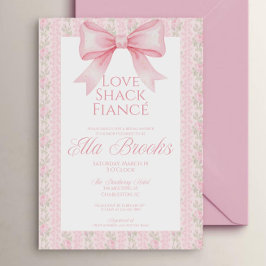 Love Shack Fiancé Bridal Shower Invitation Templat Kaart
