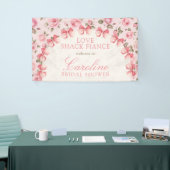 Love Shack Fiance Floral Vrijgezellenfeest Welkom Spandoek (Beurs)