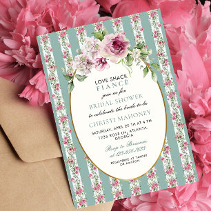 Love Shack Fiance Garden Flowers Vrijgezellenfeest Kaart