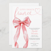 Love Shack Fiance Pink Bow Bridal Shower Kaart (Voorkant / Achterkant)