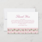 Love Shack Fiance Roze Bruiloftsfeest Bedankkaart (Voorkant)