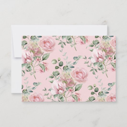 Love Shack Fiance Roze Vrijgezellenfeest Bedankkaart (Achterkant)