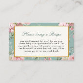 Love Shack Financiën Tuin Vrijgezellenfeest Recept Informatiekaartje (Voorkant)