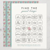 Love Shack Financiën Vind het gast Bingo spel (Voorkant / Achterkant)