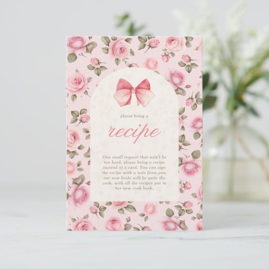 Love Shack Financiën Vrijgezellenfeest Recept Informatiekaartje (Staand voorkant)