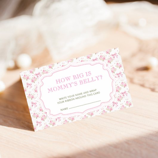 Love Shack Hoe groot is haar buik Informatiekaartje