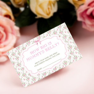 Love Shack Hoe groot is haar buik Informatiekaartje