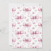 Love Shack Pink Bow Coquette Vrijgezellenfeest Kaart (Achterkant)