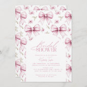 Love Shack Pink Bow Coquette Vrijgezellenfeest Kaart (Voorkant / Achterkant)