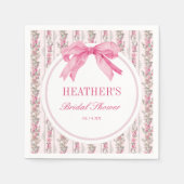 Love Shack  Roze Vrijgezellenfeest Servet (Voorkant)