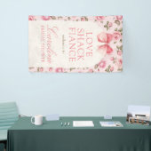 Love Shack Verloofde Bruiloft Feest Welkom Spandoek (Beurs)