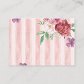 Love shack verloofde roze boog bruids display douc informatiekaartje (Achterkant)