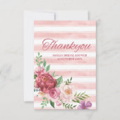 Love shack verloofde roze lint bruiloft  bedankkaart (Voorkant)