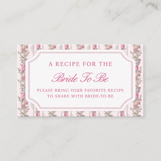 Love Shack Vrijgezellenfeest Een recept delen Informatiekaartje (Voorkant)