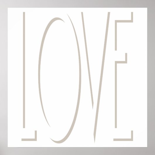 LOVE Shadow Poster (Voorkant)