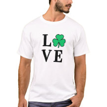 LOVE Shamrock Clover Irish Pride St Patrick's Day
